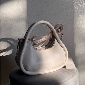 Faux leather mini crossbody bag